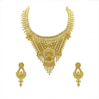 Eye-Catchy Gold Plated Temple Set